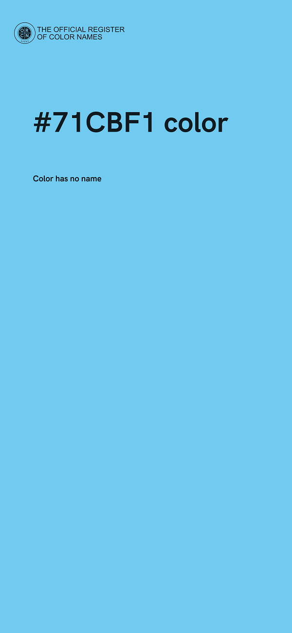 #71CBF1 color image