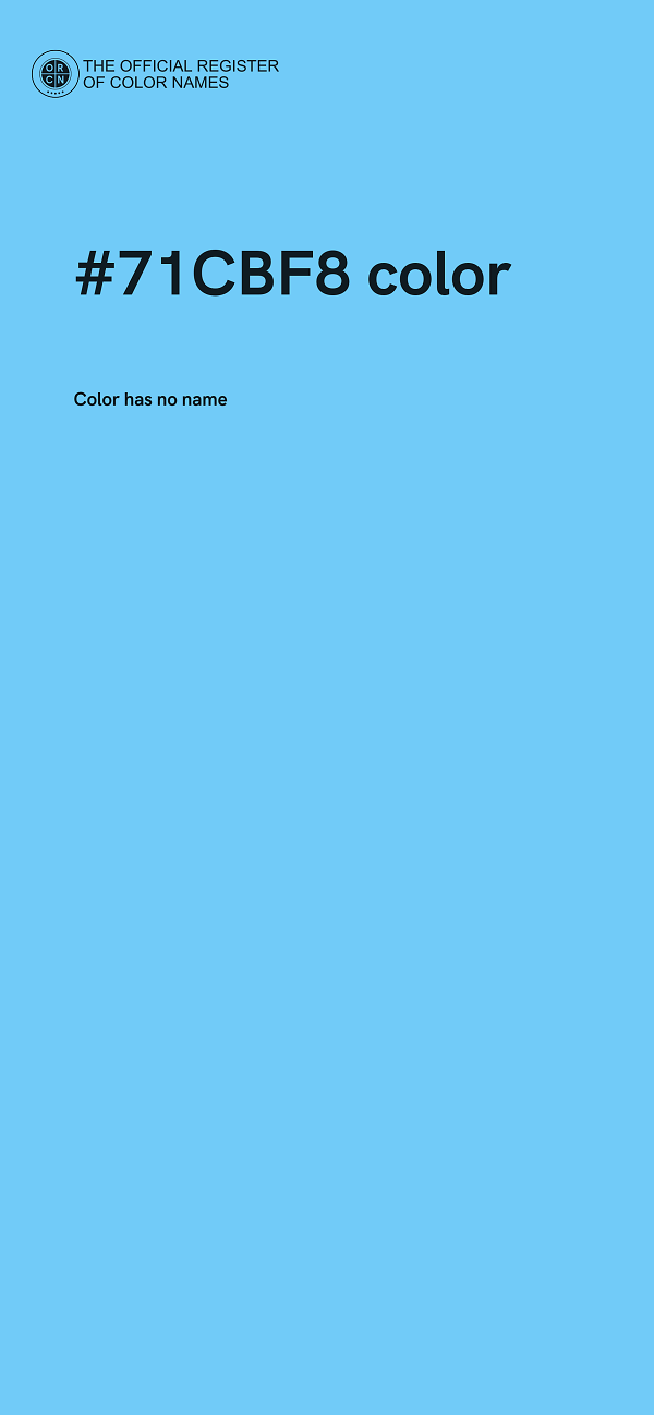 #71CBF8 color image
