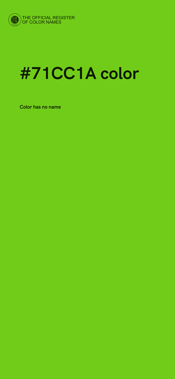 #71CC1A color image