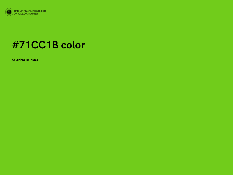 #71CC1B color image