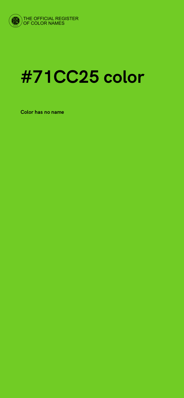 #71CC25 color image