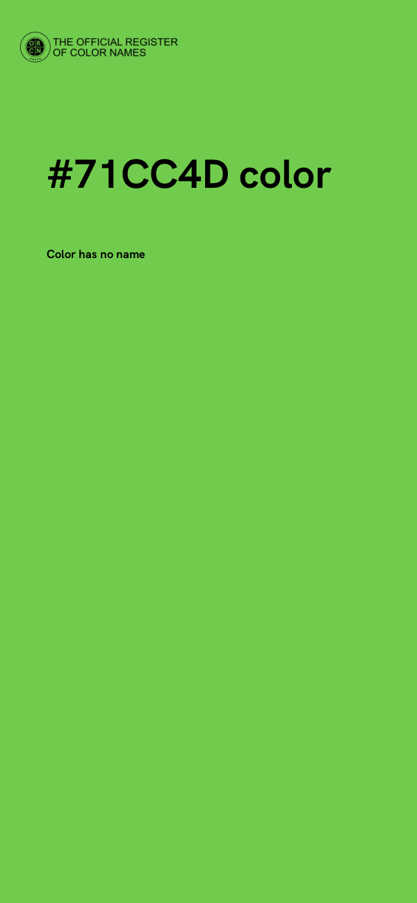 #71CC4D color image