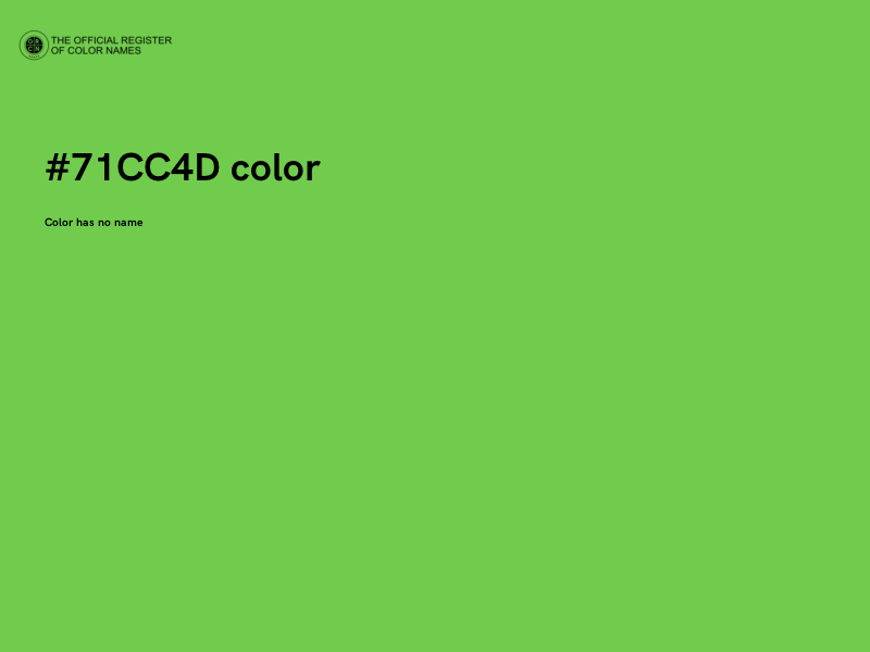 #71CC4D color image