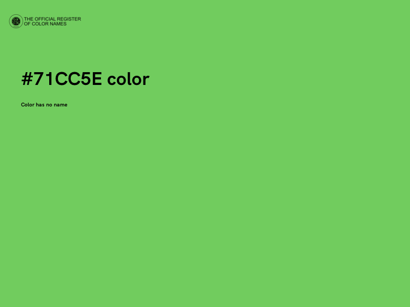 #71CC5E color image