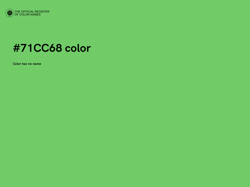 #71CC68 color image