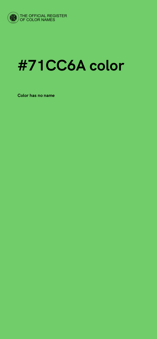 #71CC6A color image