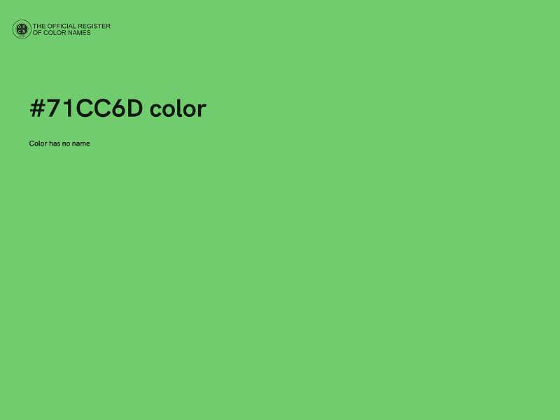 #71CC6D color image