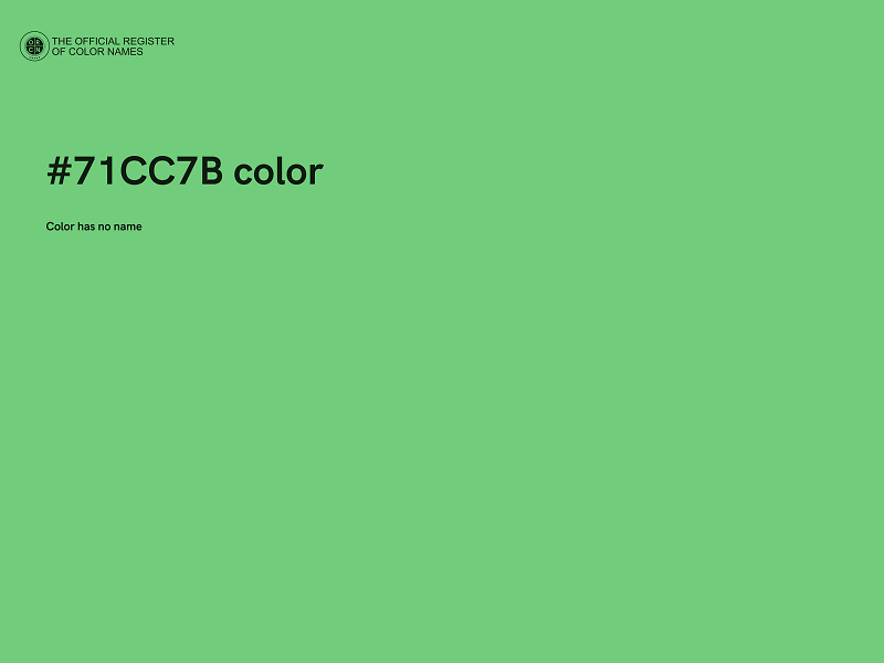 #71CC7B color image