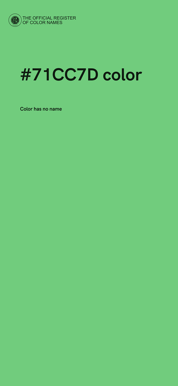 #71CC7D color image
