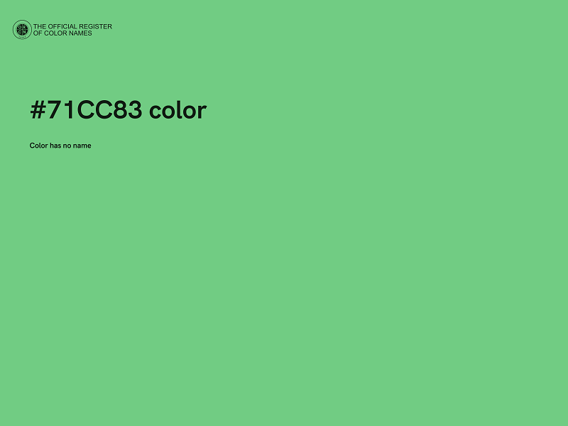 #71CC83 color image