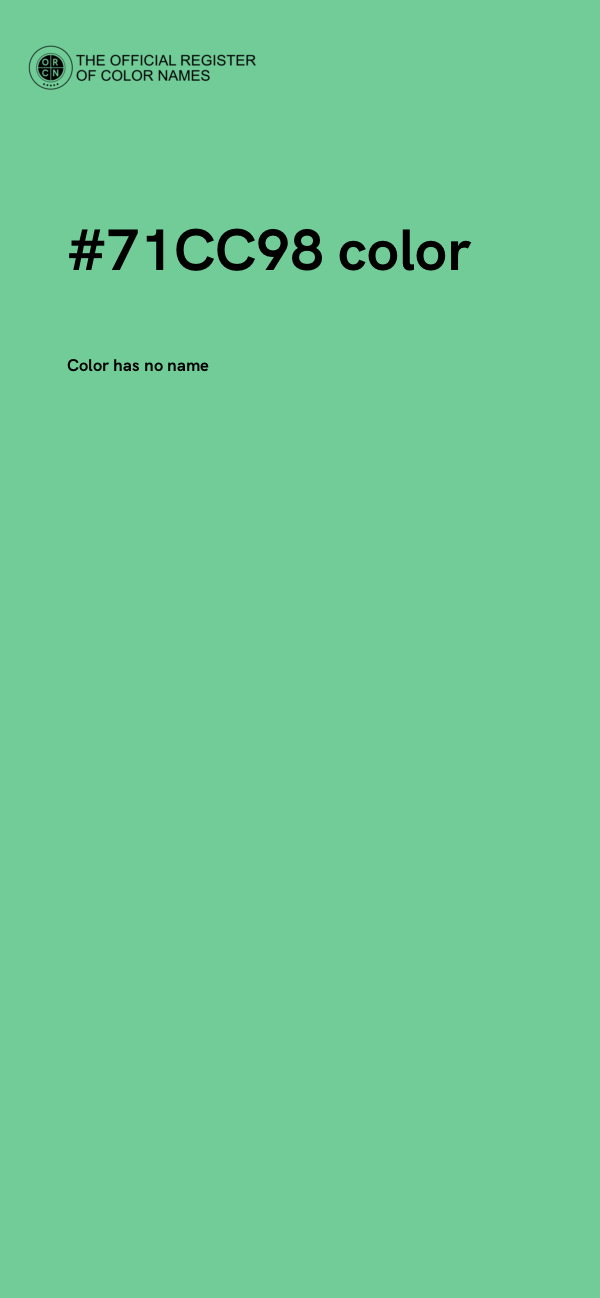 #71CC98 color image