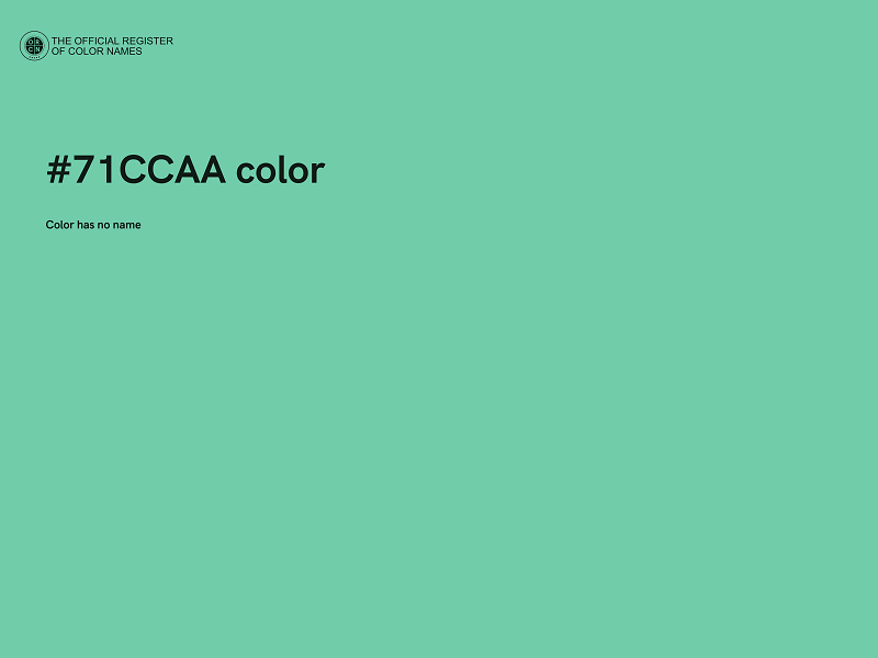 #71CCAA color image