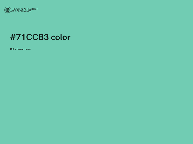 #71CCB3 color image