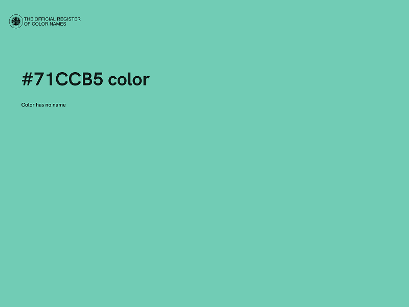 #71CCB5 color image
