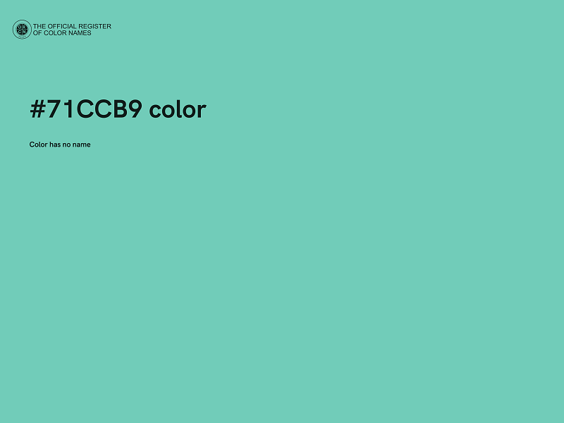 #71CCB9 color image