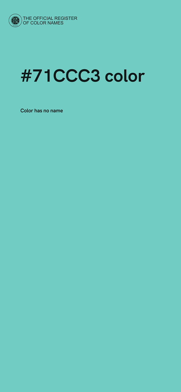 #71CCC3 color image