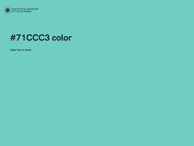 #71CCC3 color image