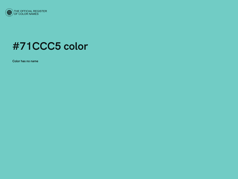 #71CCC5 color image