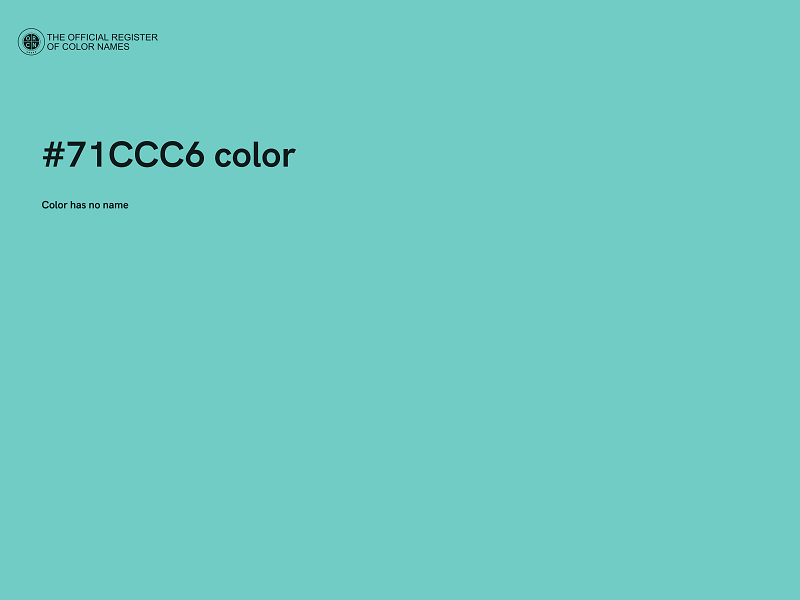 #71CCC6 color image