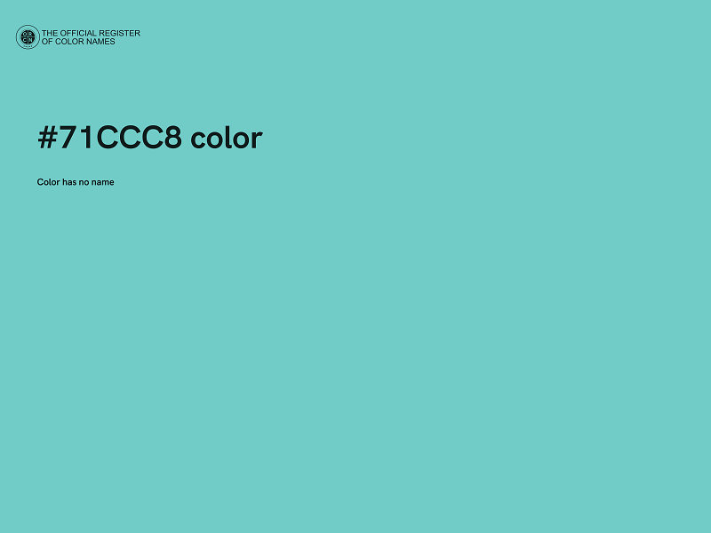 #71CCC8 color image