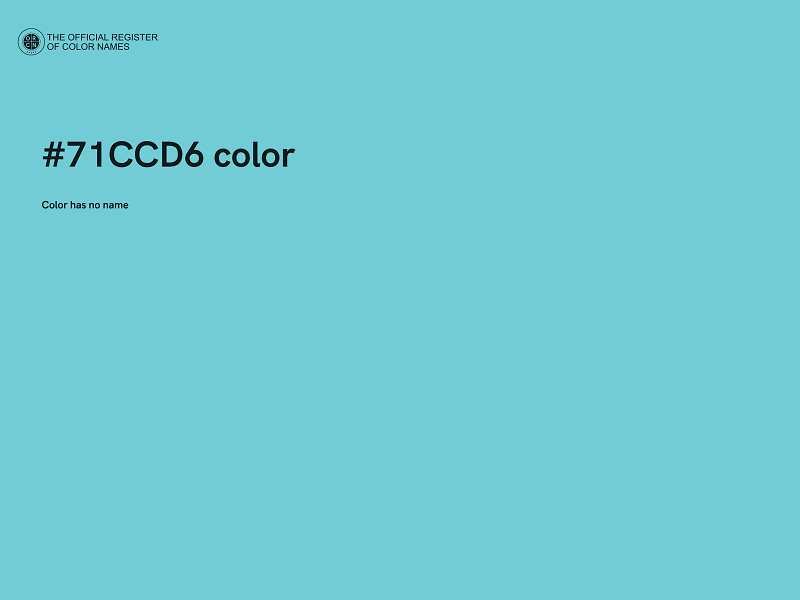 #71CCD6 color image