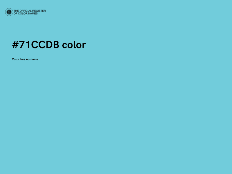 #71CCDB color image
