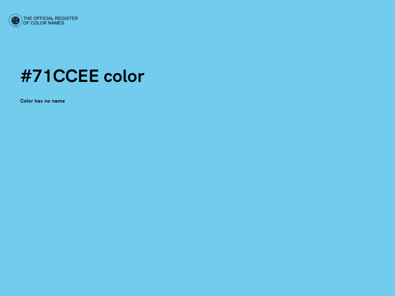 #71CCEE color image