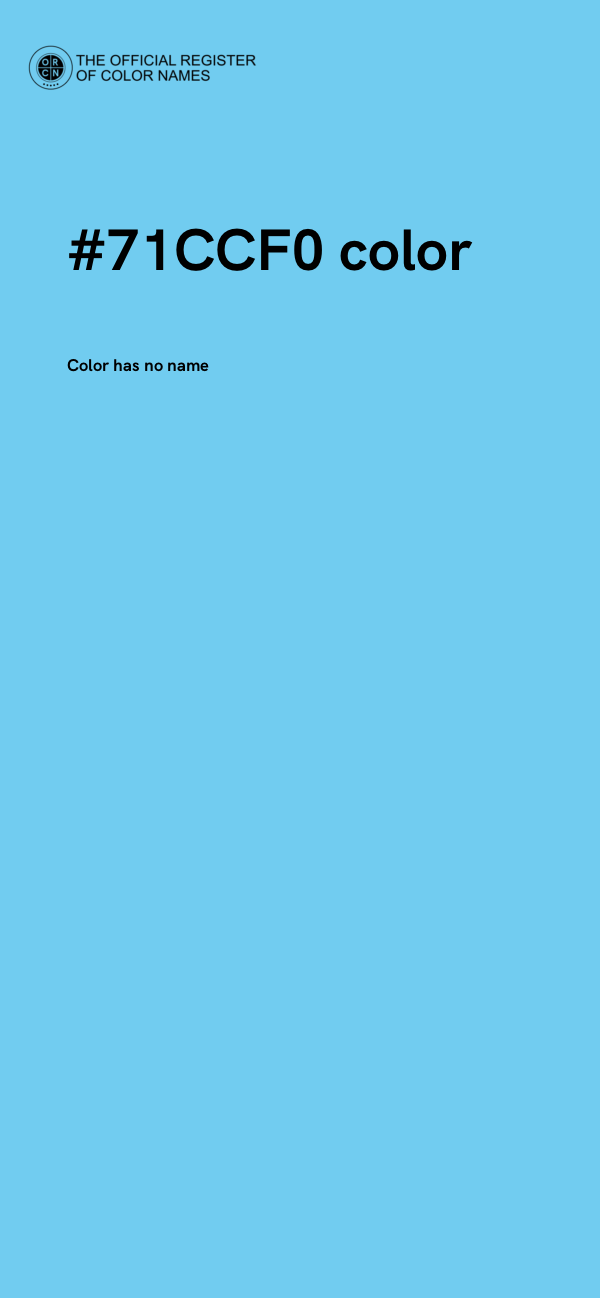#71CCF0 color image
