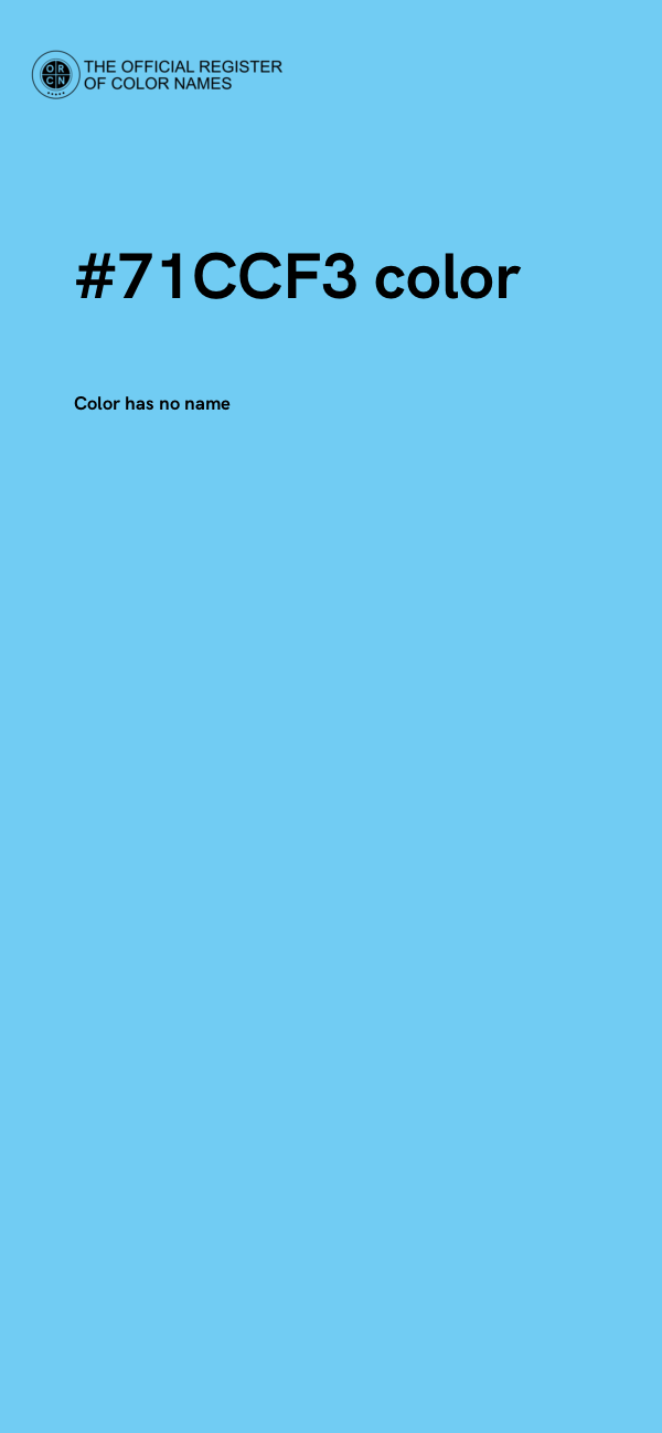 #71CCF3 color image