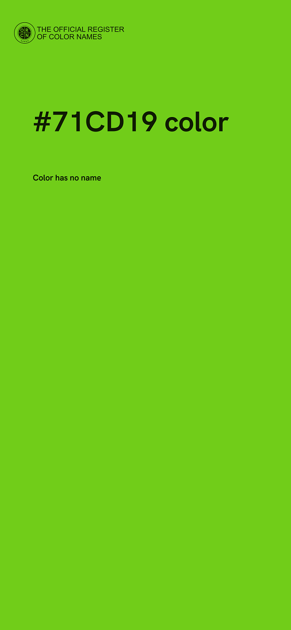 #71CD19 color image