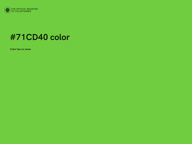 #71CD40 color image