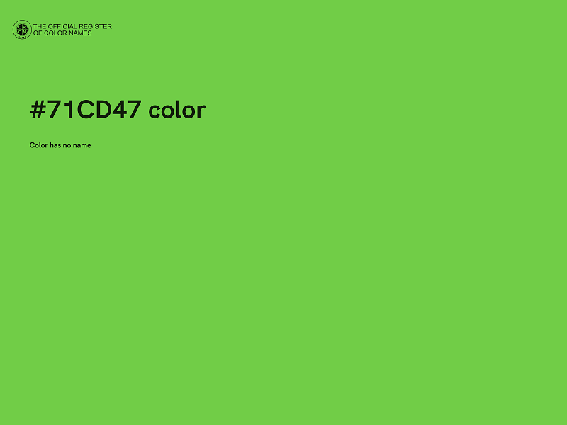 #71CD47 color image