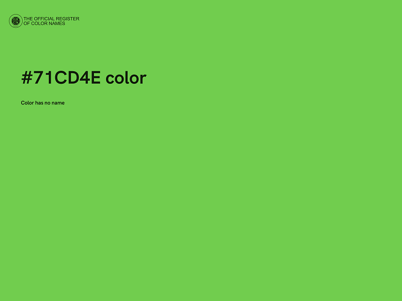 #71CD4E color image