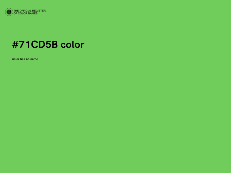 #71CD5B color image