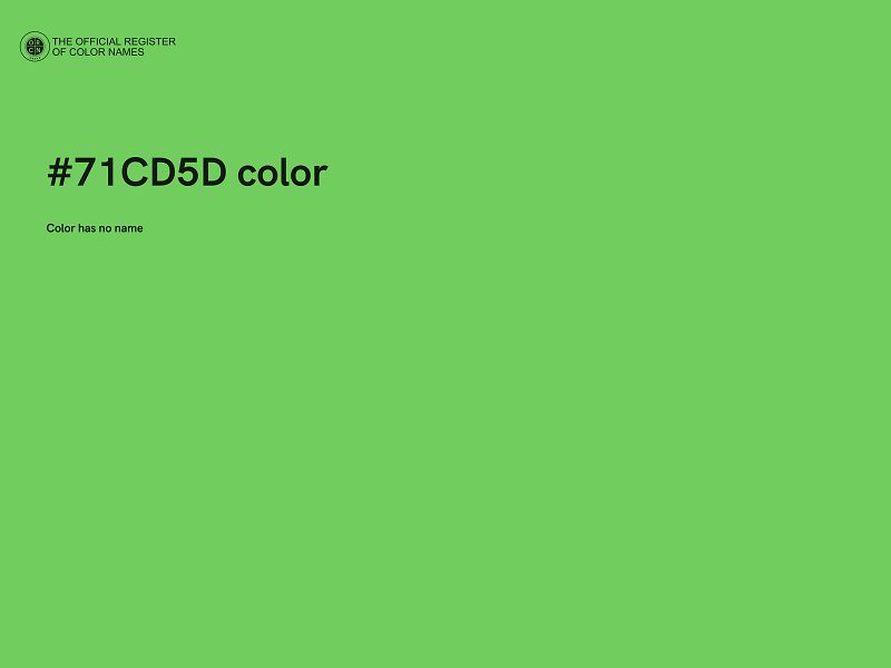 #71CD5D color image