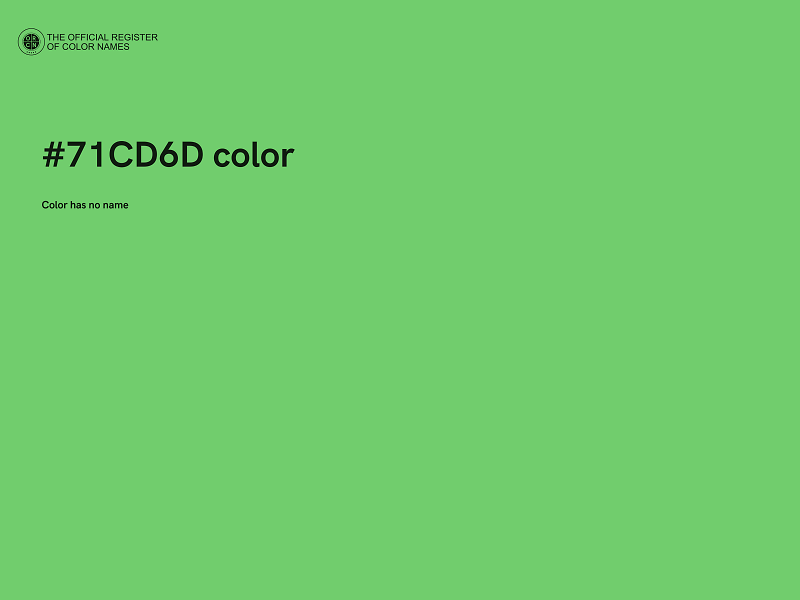 #71CD6D color image