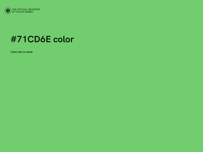 #71CD6E color image