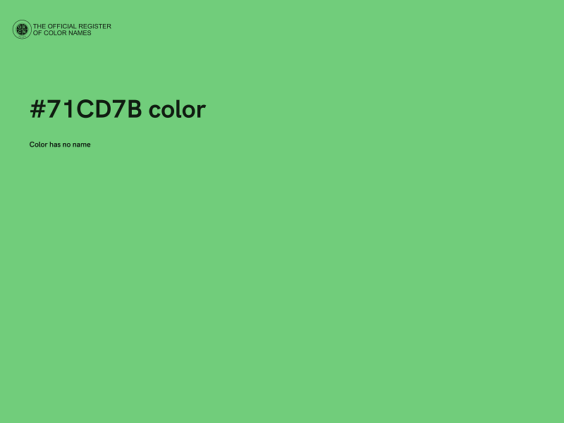 #71CD7B color image