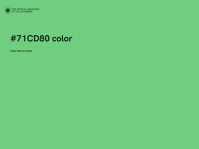 #71CD80 color image
