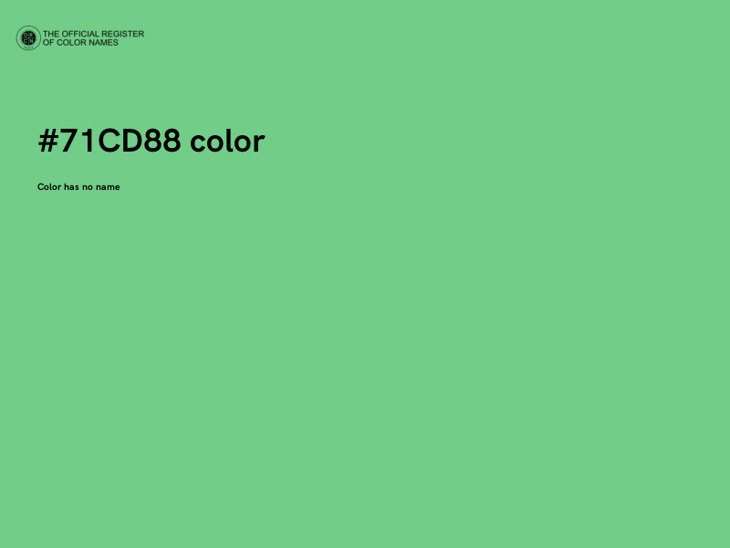#71CD88 color image
