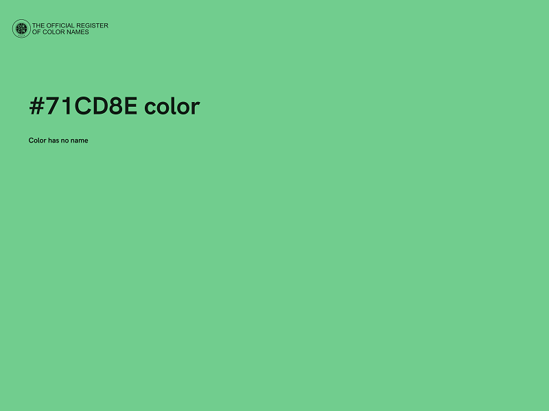 #71CD8E color image