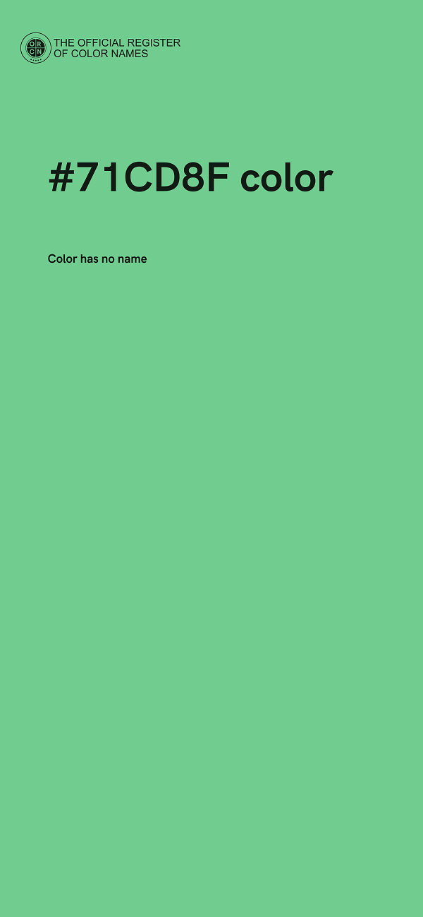 #71CD8F color image