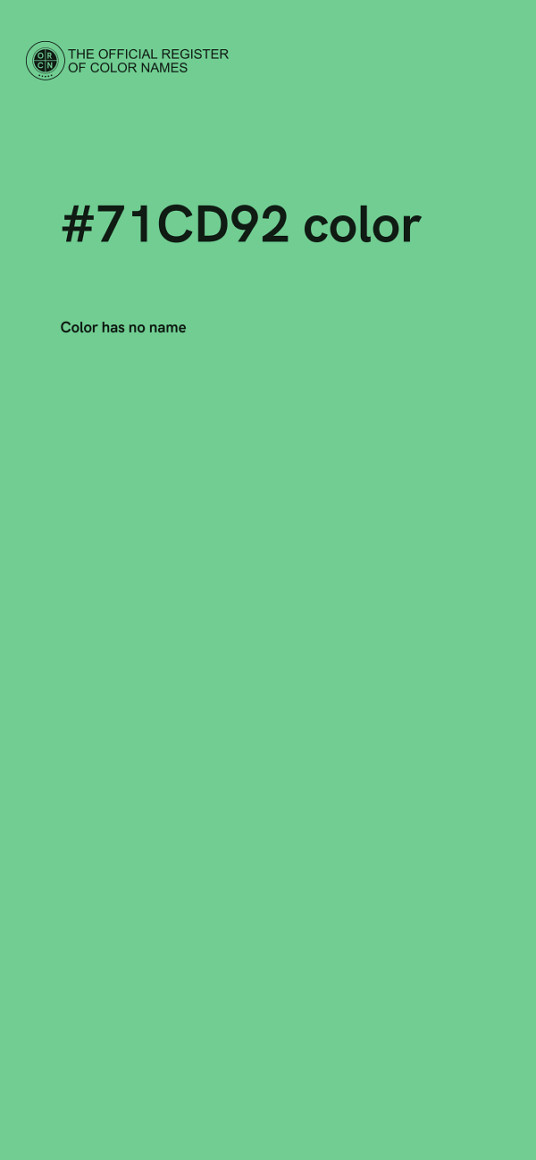 #71CD92 color image