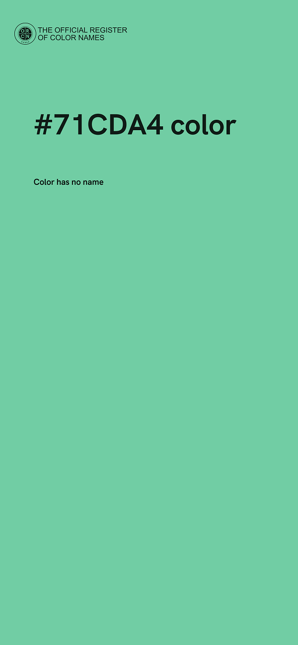 #71CDA4 color image