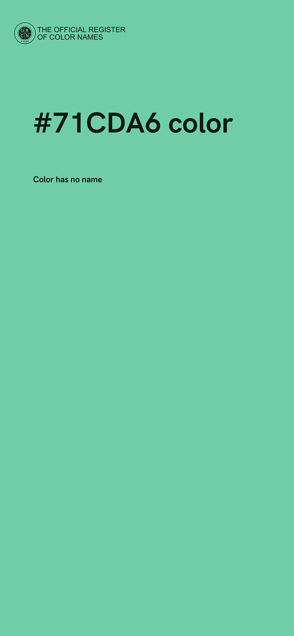 #71CDA6 color image