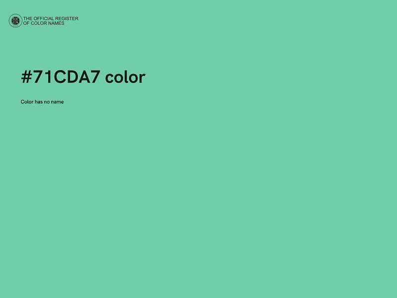 #71CDA7 color image