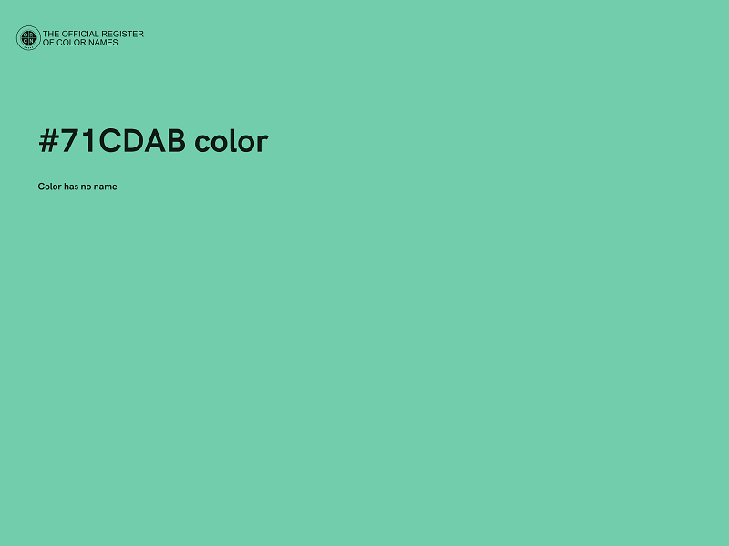 #71CDAB color image