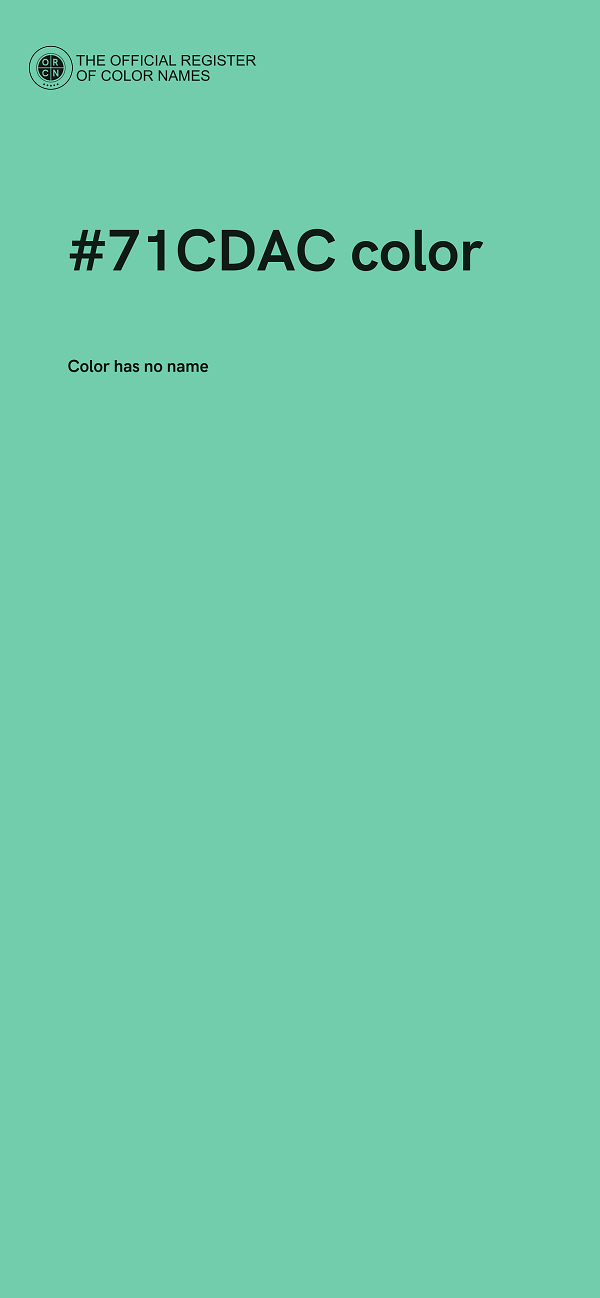 #71CDAC color image
