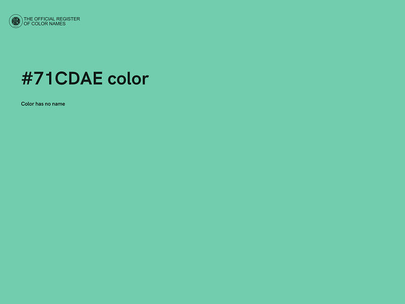 #71CDAE color image