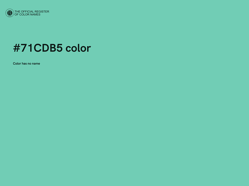 #71CDB5 color image